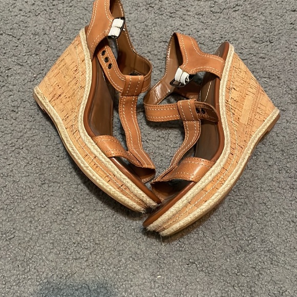 Hush Puppies Shoes Cognac Leather Wedges Poshmark